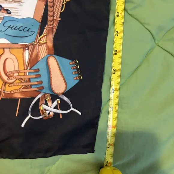 Stunning Vintage GUCCI Equestrian Scarf (great gift for horse lover/scarf lover) - Picture 8 of 16